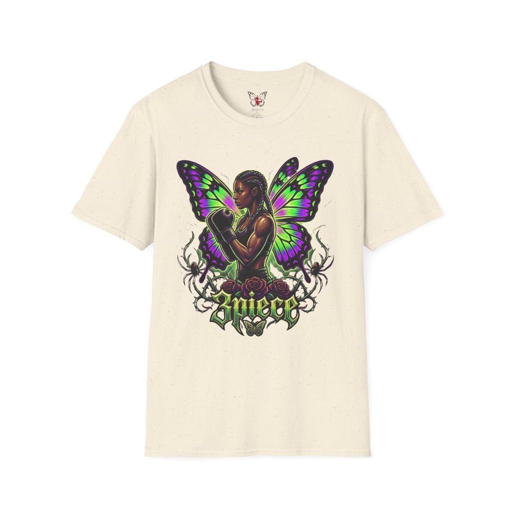 Butterfly Warrior T‑Shirt — '3piece' Gothic Fairy Graphic