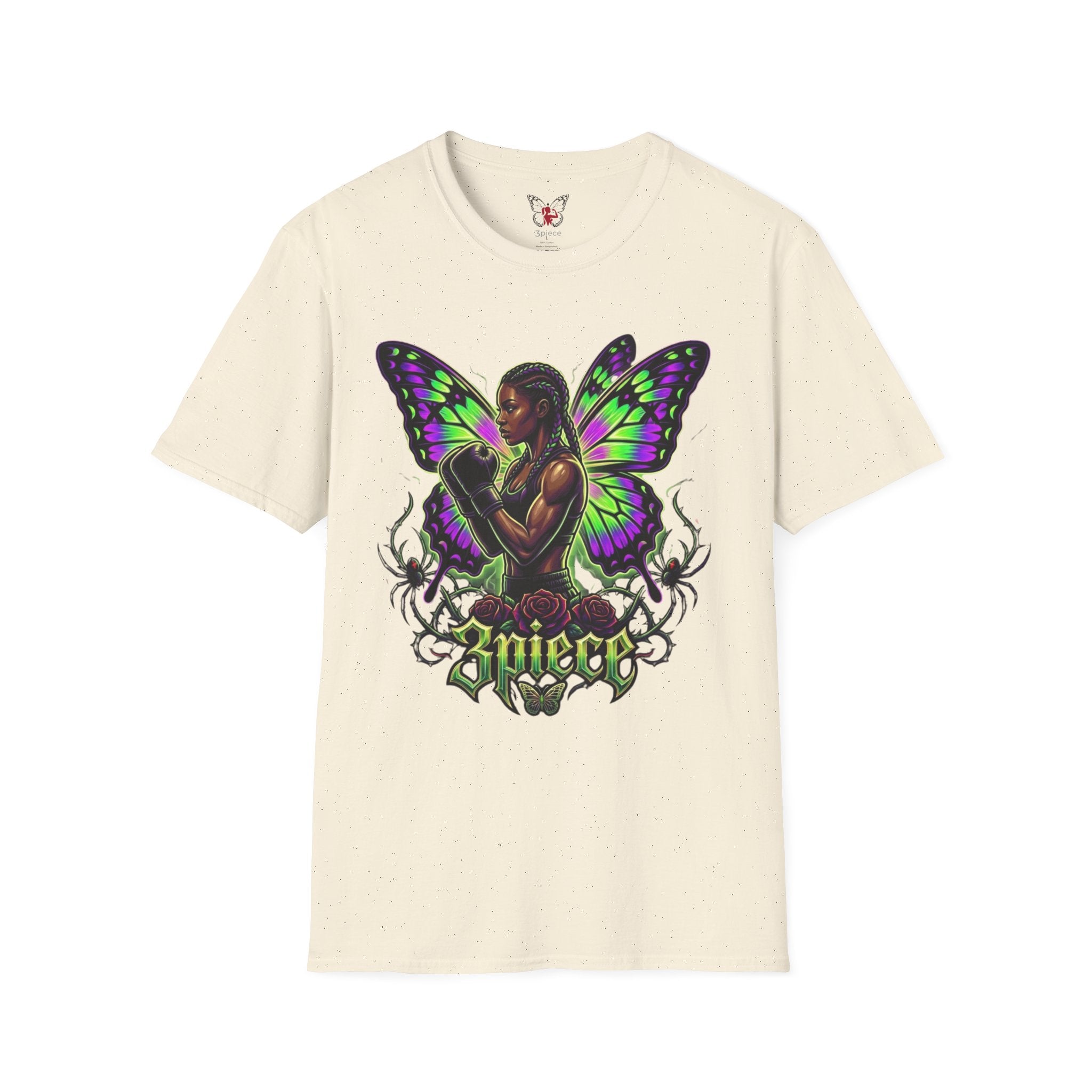 Butterfly Warrior T‑Shirt — '3piece' Gothic Fairy Graphic