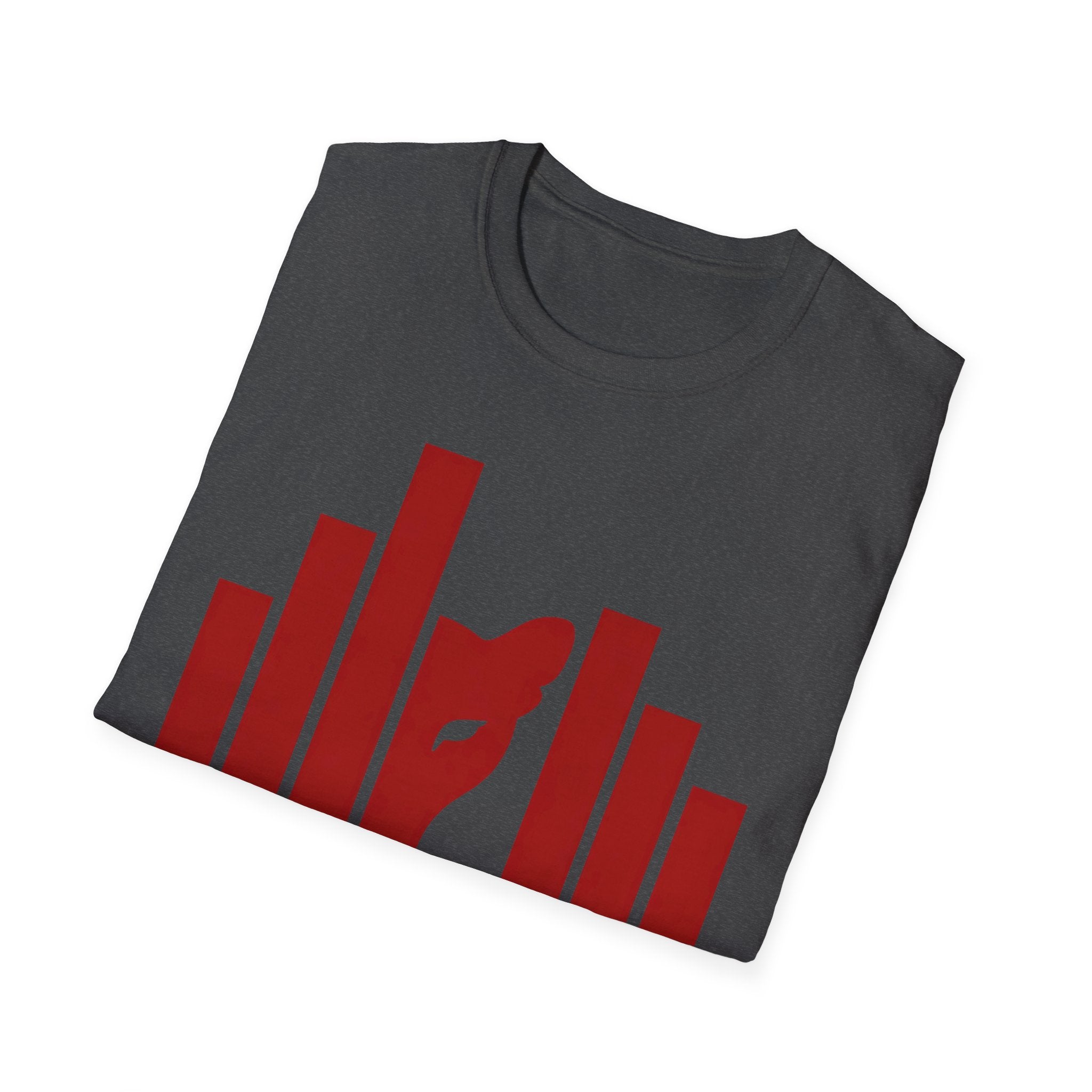 Panther Half-Face Tee — Fierce Panther Hiding Behind Gate