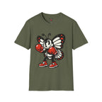 Boxing Butterfly T‑Shirt — Retro Mascot Graphic Tee for Fans of Sporty, Playful Style