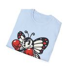 Boxing Butterfly T‑Shirt — Retro Mascot Graphic Tee for Fans of Sporty, Playful Style