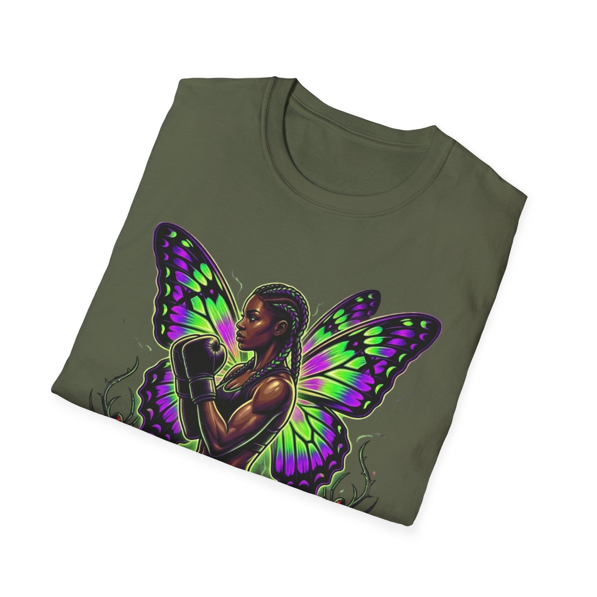 Butterfly Warrior T‑Shirt — '3piece' Gothic Fairy Graphic