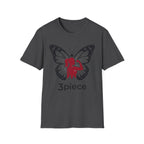 Butterfly Fitness Logo T-Shirt — "3piece" Silhouette Gym Tee