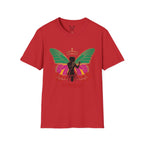 Butterfly Crown T-Shirt — Empowered Black Woman Silhouette Design