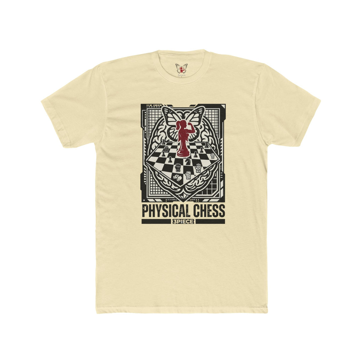 Physical Chess Graphic Tee — Gothic Chessboard Design