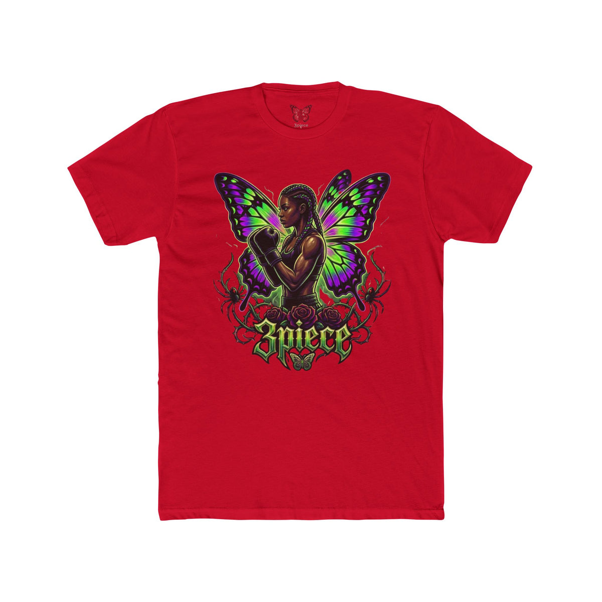 3Piece — Purple Green Butterfly Tee