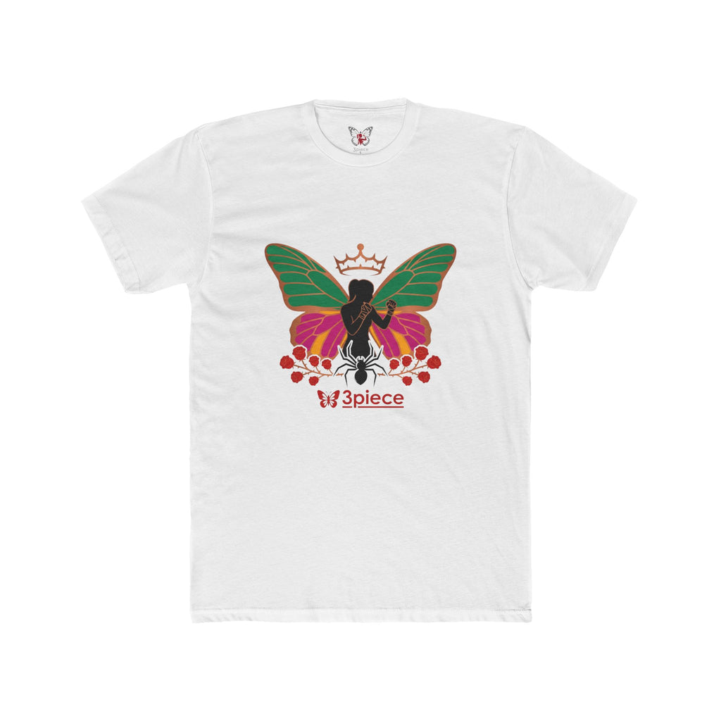 Butterfly Crown Tee — 'W3piece' Graphic Cotton T-Shirt