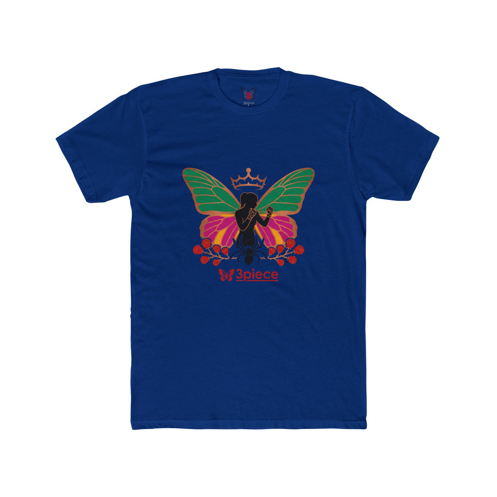 Butterfly Crown Tee — 'W3piece' Graphic Cotton T-Shirt