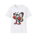 Boxing Butterfly T‑Shirt — Retro Mascot Graphic Tee for Fans of Sporty, Playful Style