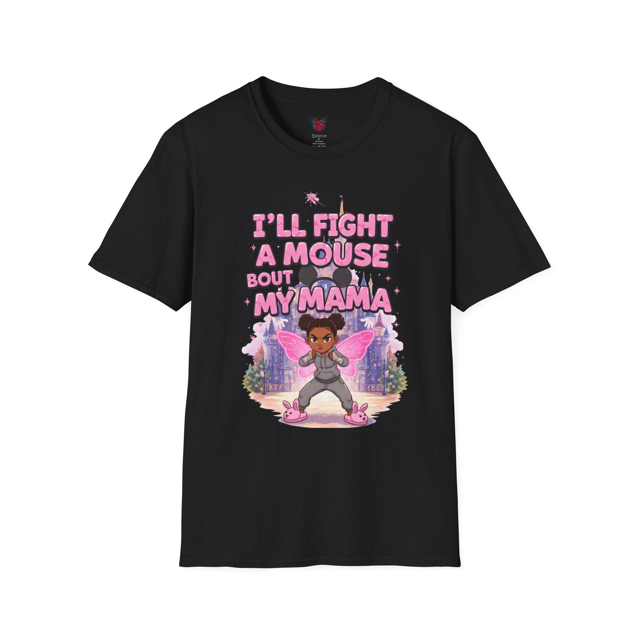 I'll Fight a Mouse 'Bout My Mama T-Shirt — Cute Protective Mom/Daughter Graphic Tee