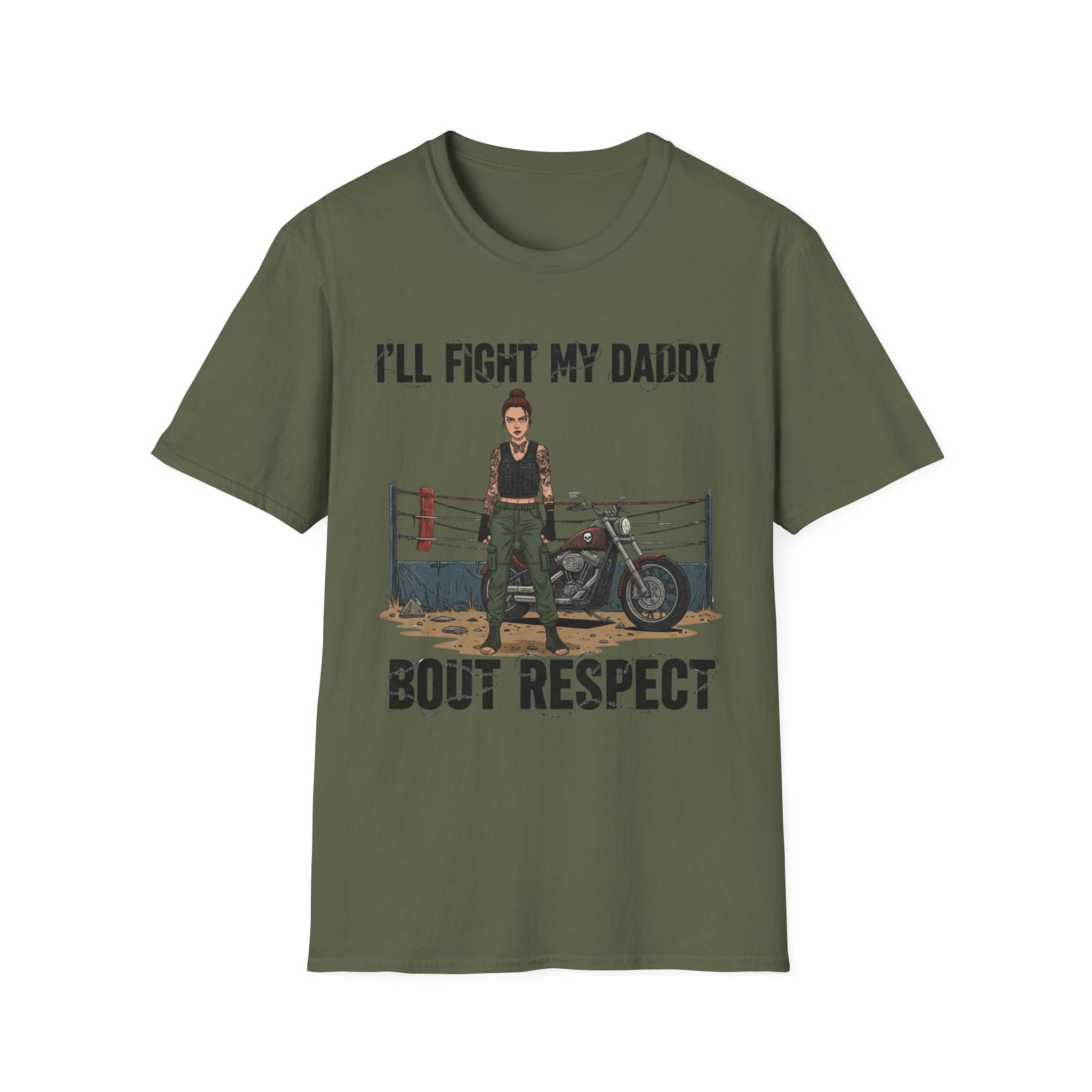 I'll Fight My Daddy T-Shirt — Funny Protective Daughter Graphic Tee