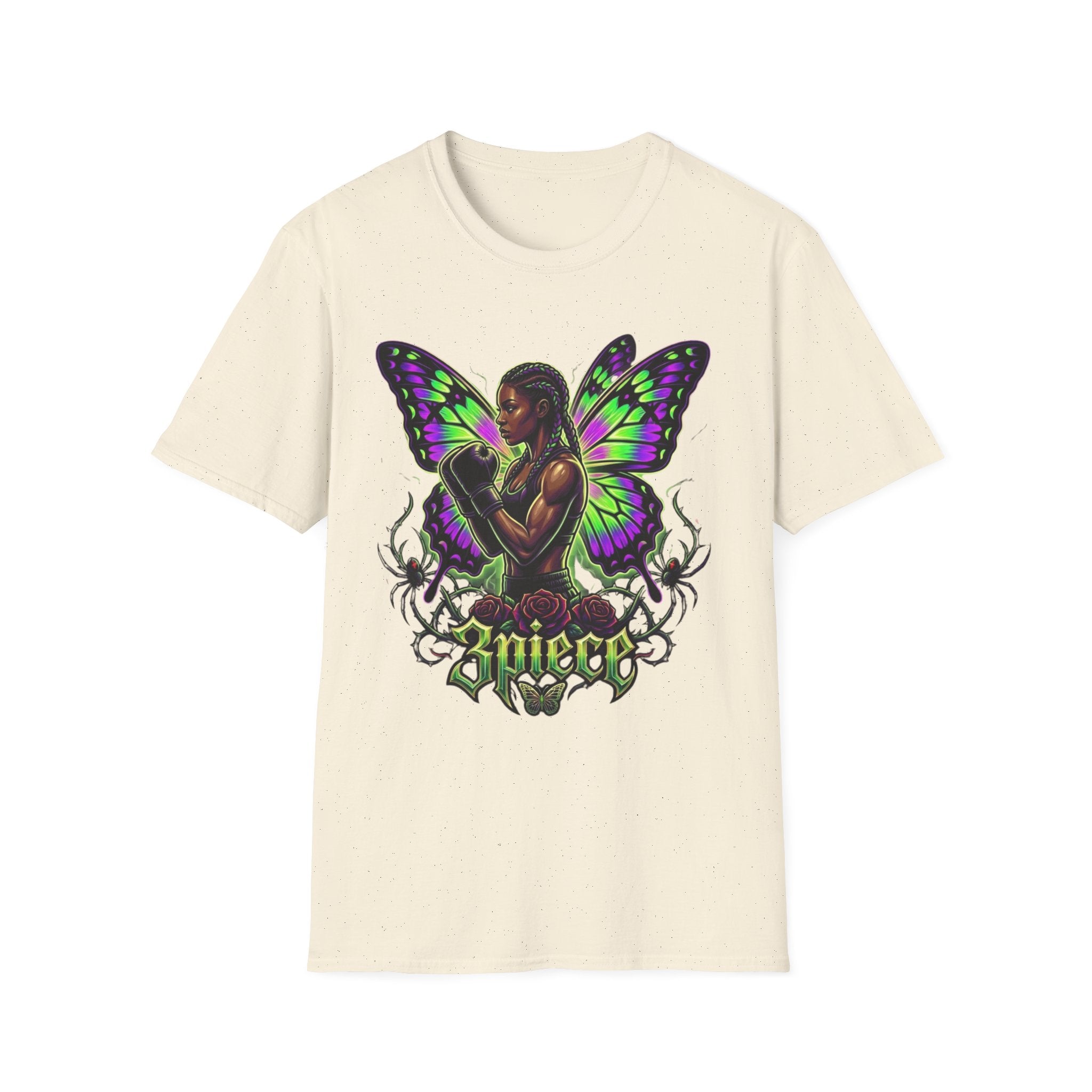 Butterfly Warrior T‑Shirt — '3piece' Gothic Fairy Graphic