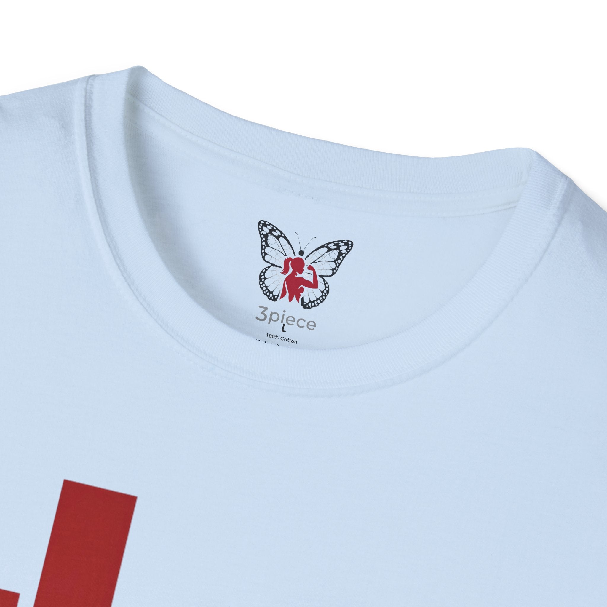 Panther Half-Face Tee — Fierce Panther Hiding Behind Gate