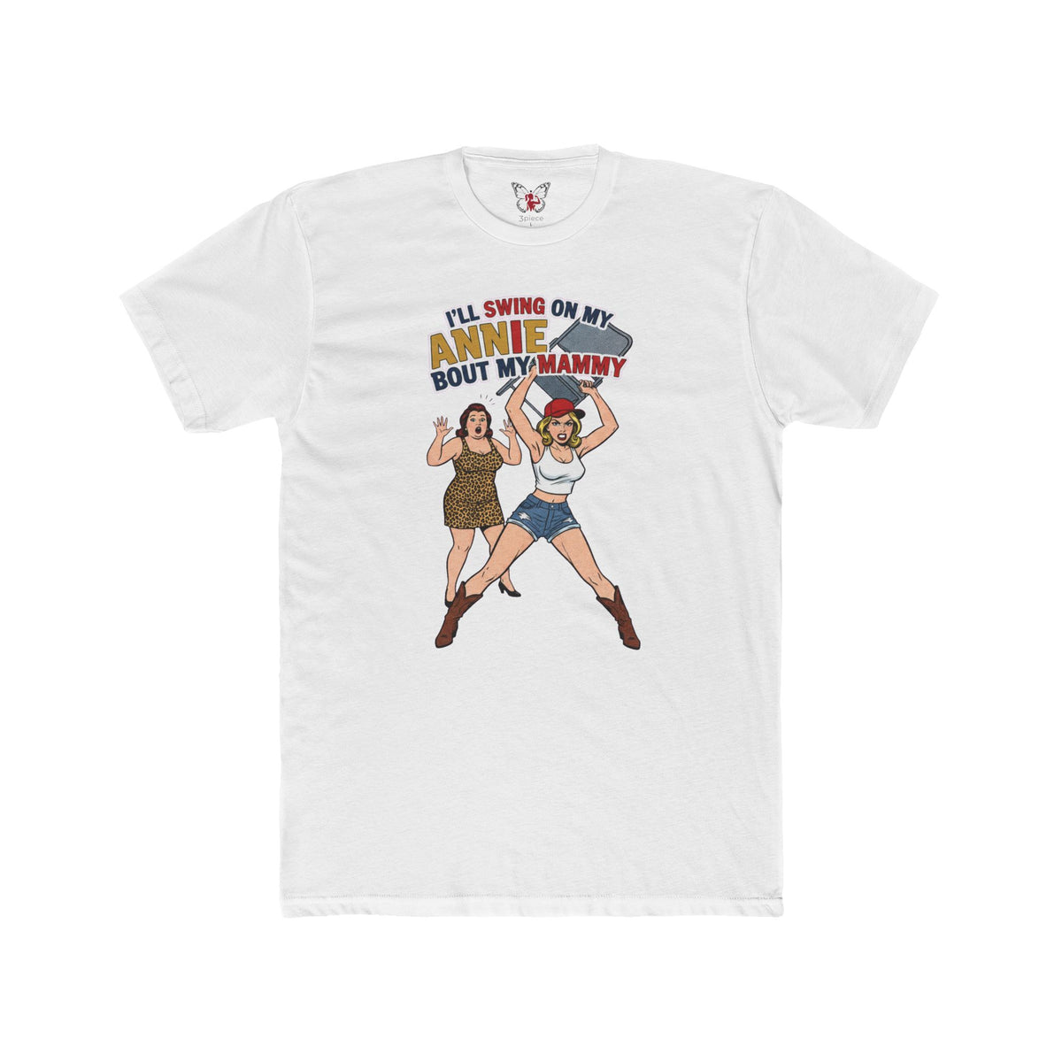Country Cowgirl Graphic Tee — "I’ll Swing on My Annie 'Bout My Mammy" Vintage Western Shirt