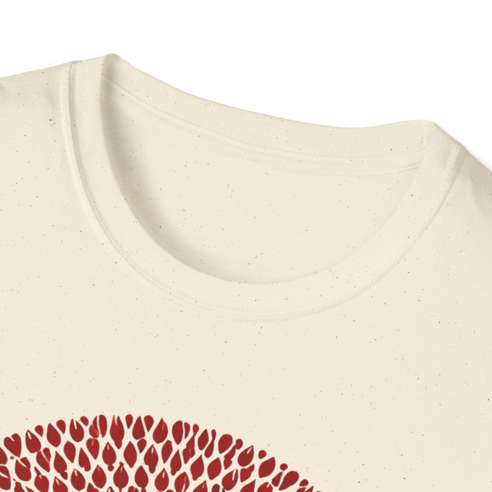 Dog Silhouette Mandala T-Shirt — Red Floral Pattern Tee for Dog Lovers