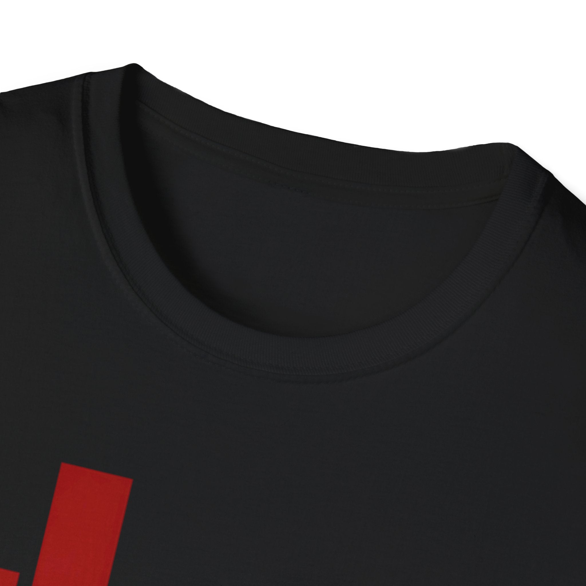 Panther Half-Face Tee — Fierce Panther Hiding Behind Gate