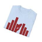 Panther Half-Face Tee — Fierce Panther Hiding Behind Gate