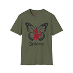 Butterfly Fitness Logo T-Shirt — "3piece" Silhouette Gym Tee