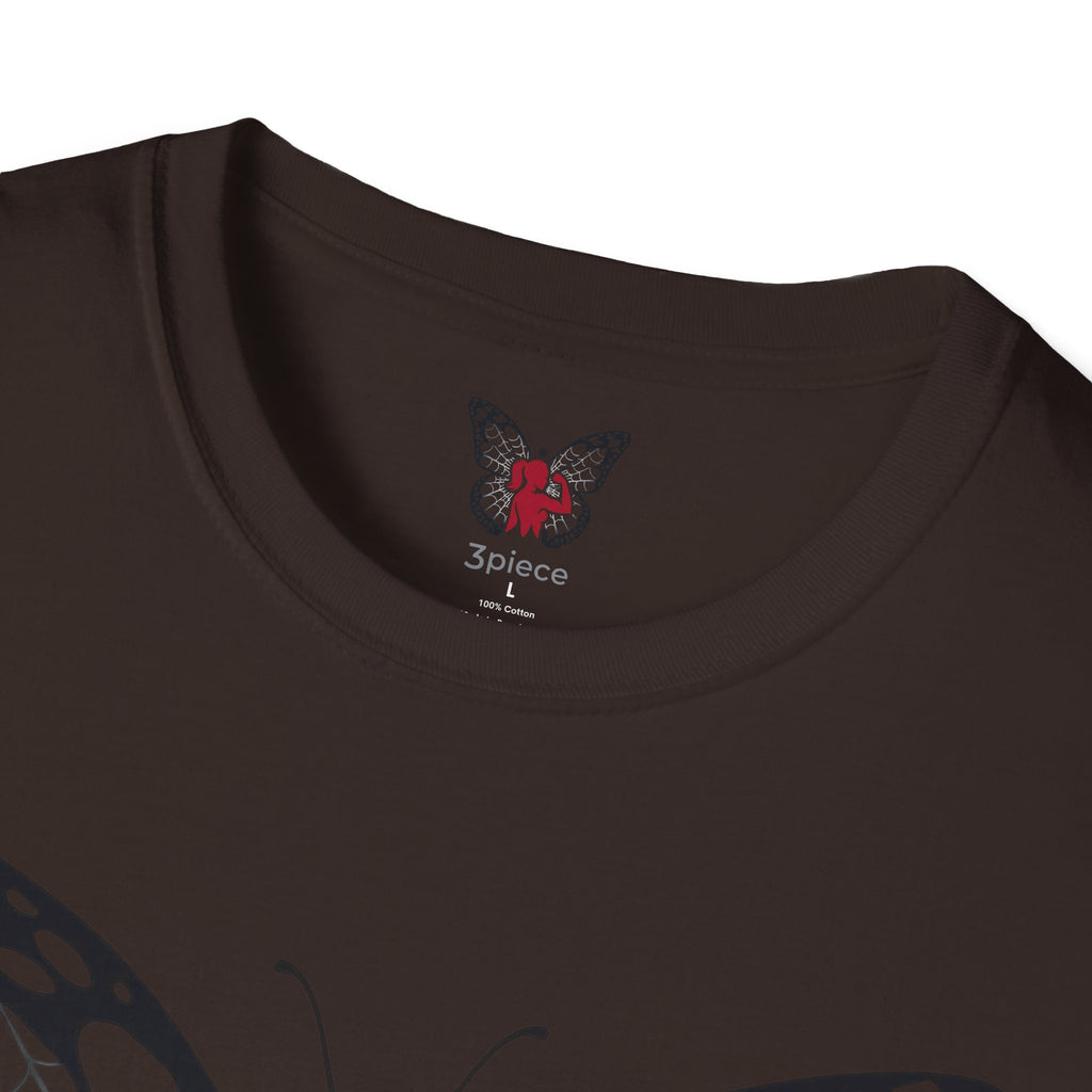 Butterfly Fitness Logo T-Shirt — "3piece" Silhouette Gym Tee
