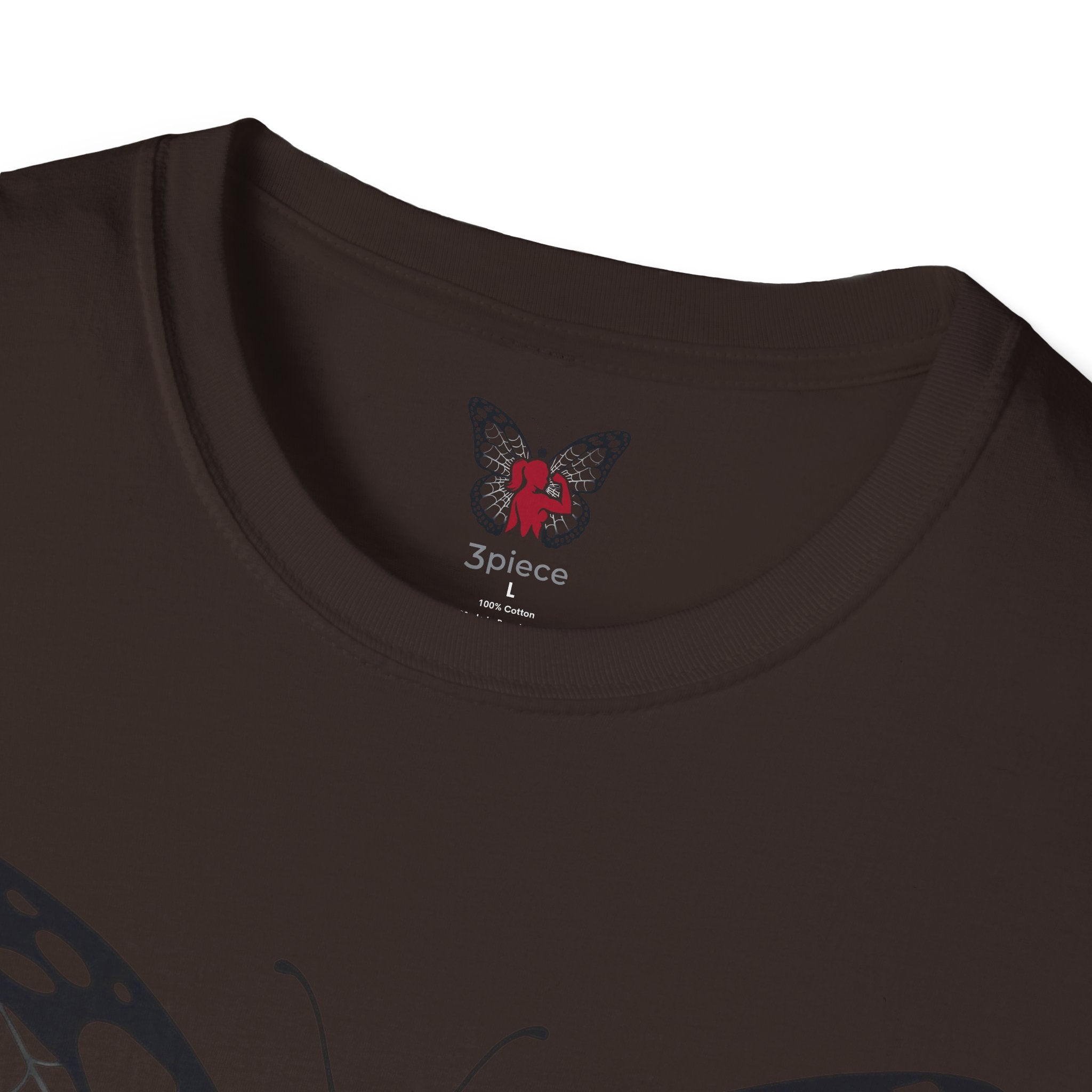 Butterfly Fitness Logo T-Shirt — "3piece" Silhouette Gym Tee