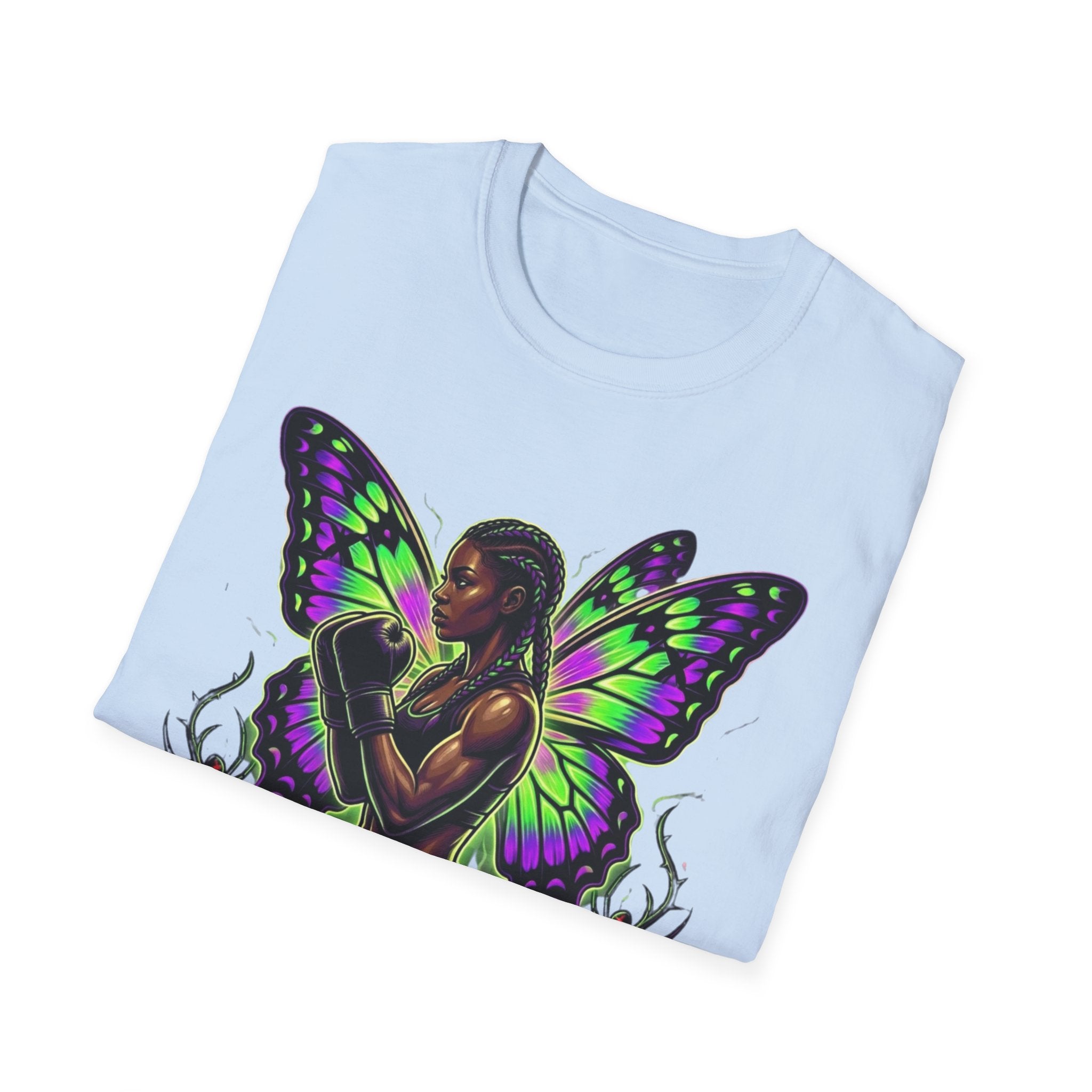 Butterfly Warrior T‑Shirt — '3piece' Gothic Fairy Graphic
