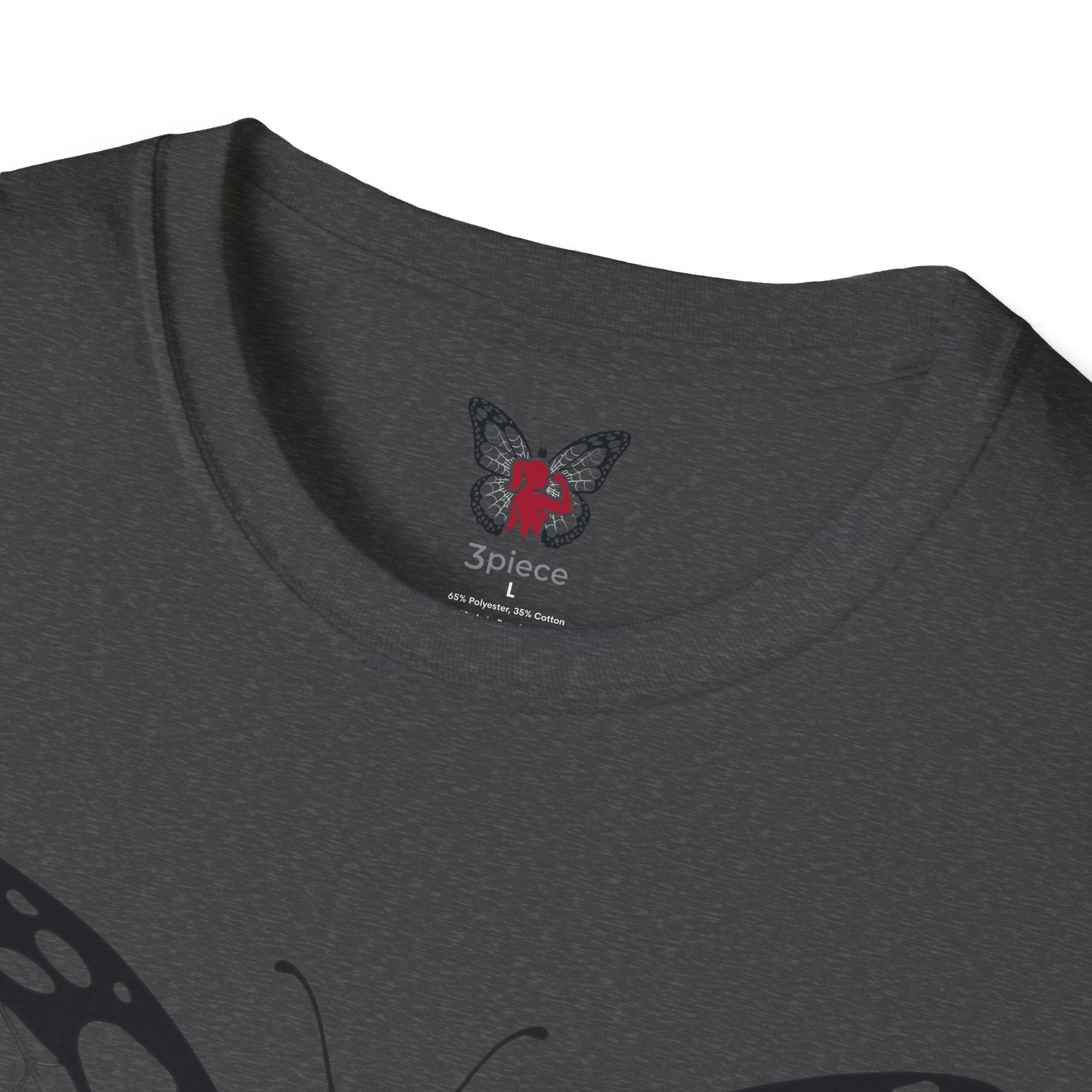 Butterfly Fitness Logo T-Shirt — "3piece" Silhouette Gym Tee
