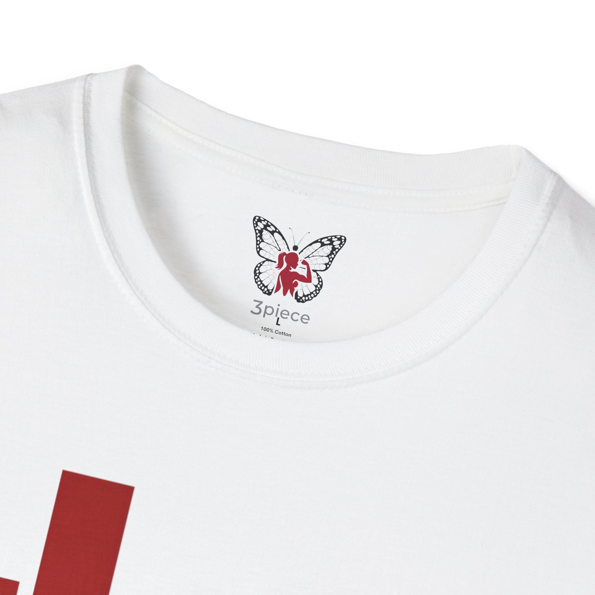 Panther Half-Face Tee — Fierce Panther Hiding Behind Gate