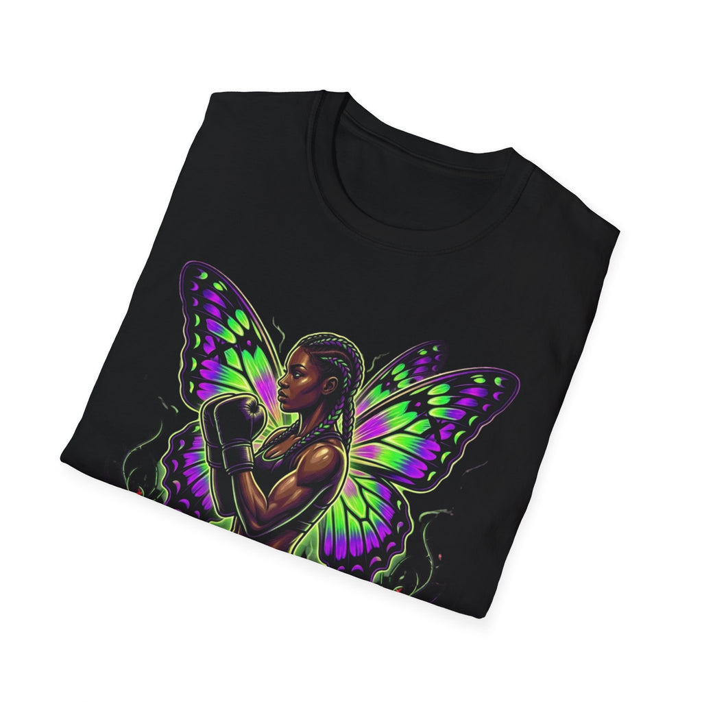 Butterfly Warrior T‑Shirt — '3piece' Gothic Fairy Graphic
