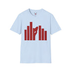 Panther Half-Face Tee — Fierce Panther Hiding Behind Gate