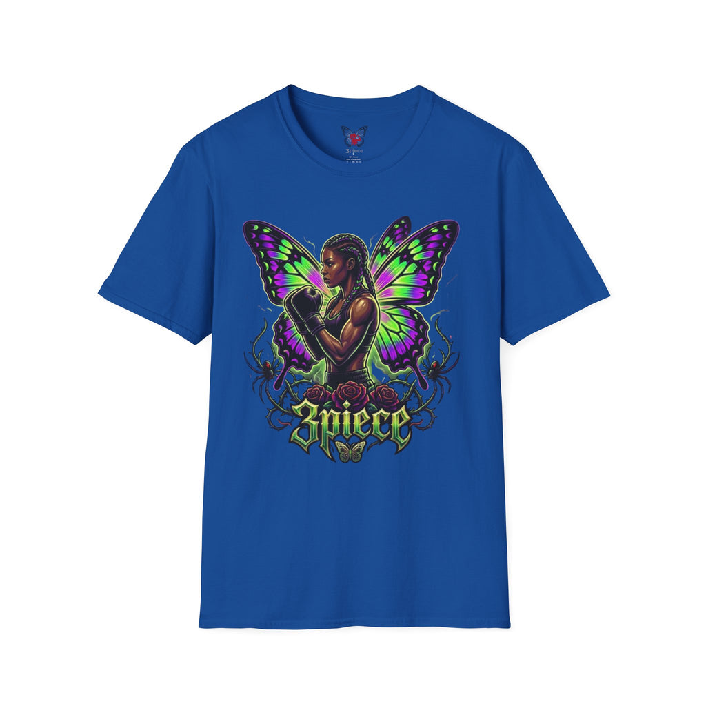 Butterfly Warrior T‑Shirt — '3piece' Gothic Fairy Graphic