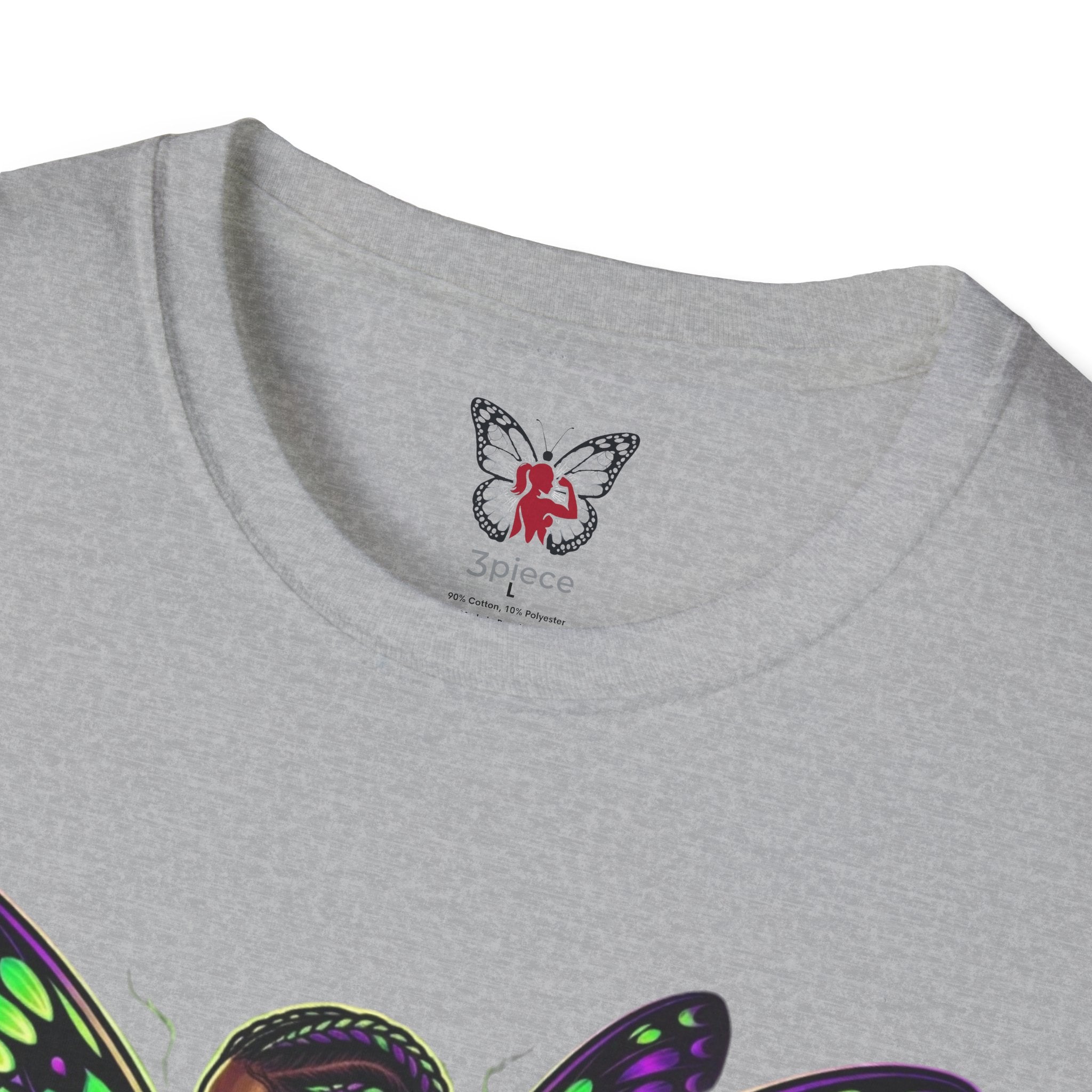 Butterfly Warrior T‑Shirt — '3piece' Gothic Fairy Graphic
