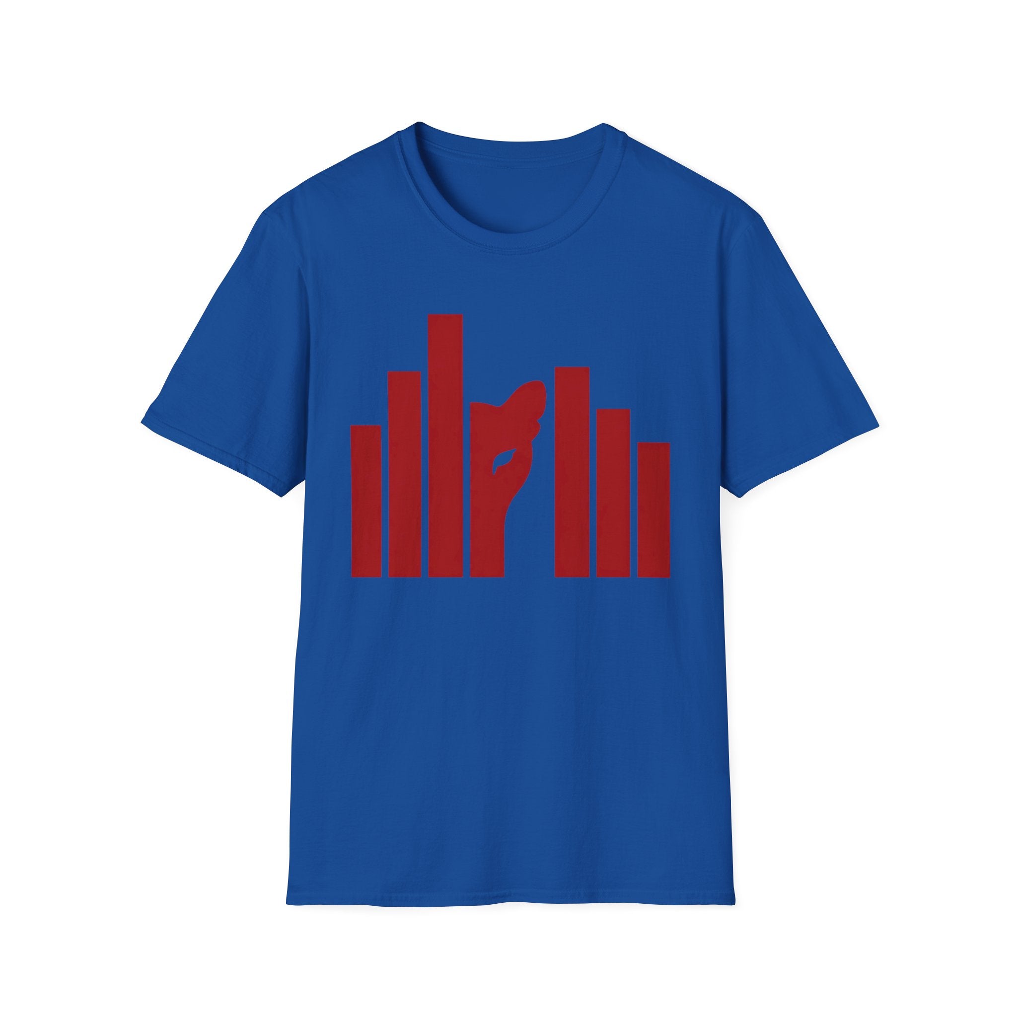 Panther Half-Face Tee — Fierce Panther Hiding Behind Gate