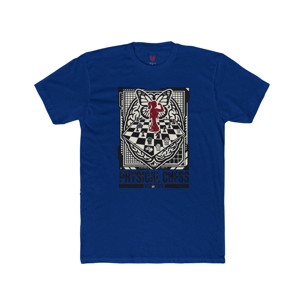 Physical Chess Graphic Tee — Gothic Chessboard Design