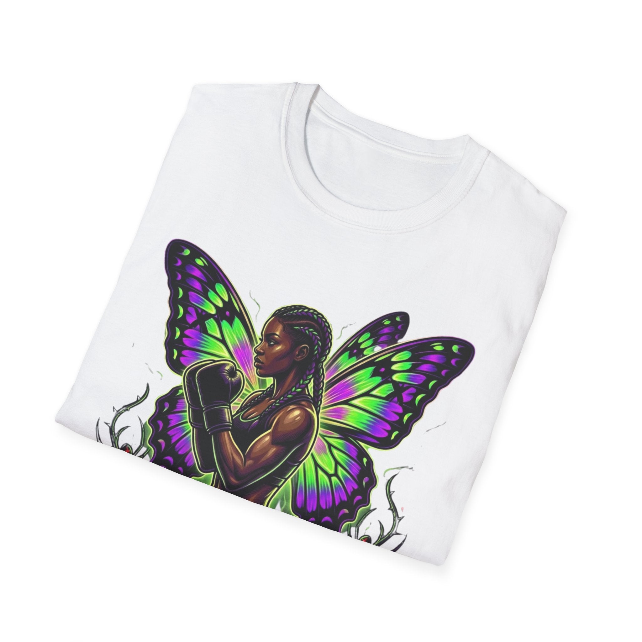 Butterfly Warrior T‑Shirt — '3piece' Gothic Fairy Graphic