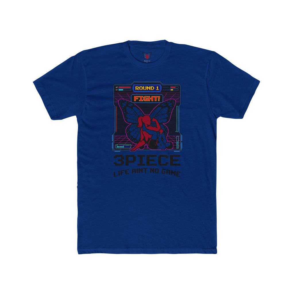 Retro Arcade Butterfly Tee — “3PIECE Life Ain't No Game” Graphic T-Shirt