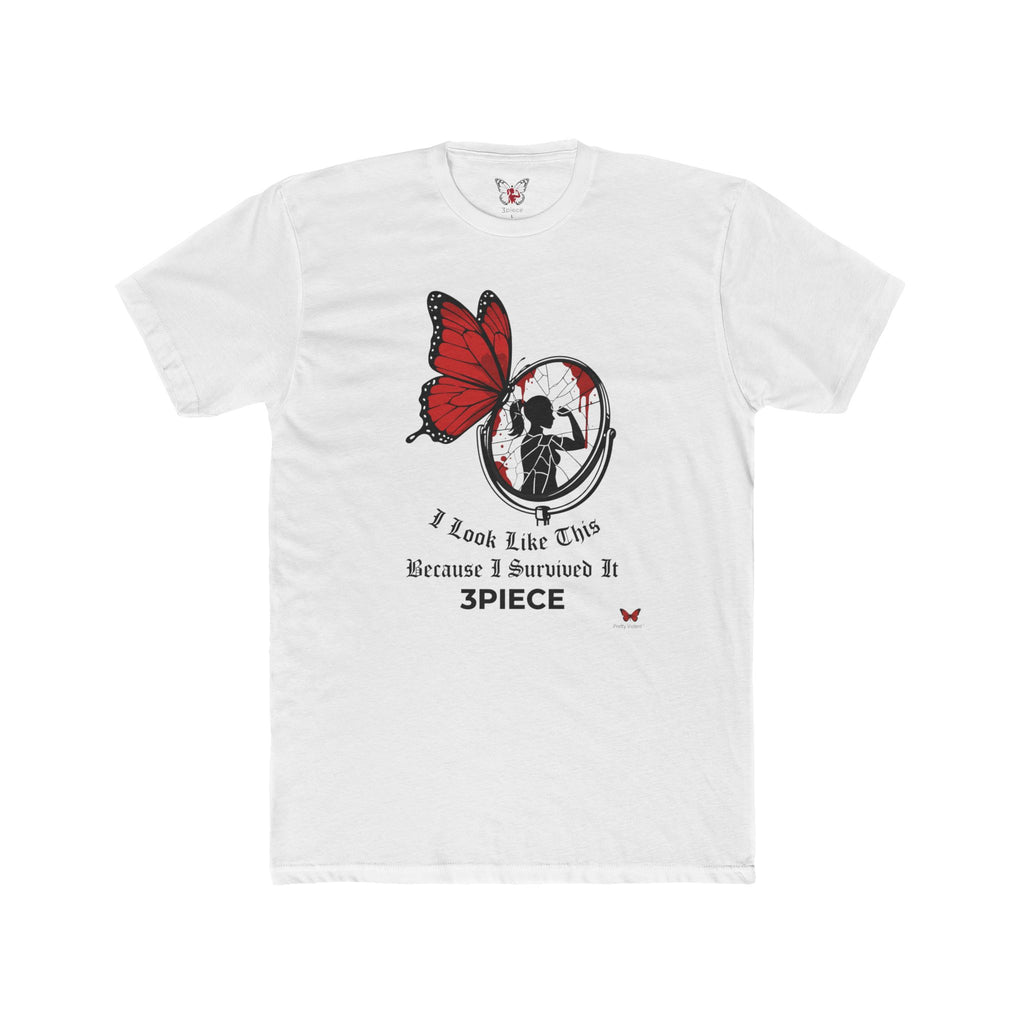Survivor Butterfly Tee - "I Look Like This Because I Survived It" Cancer Awareness T-Shirt