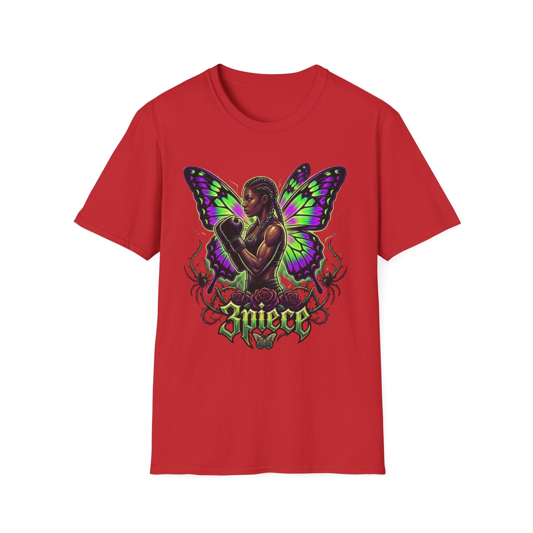 Butterfly Warrior T‑Shirt — '3piece' Gothic Fairy Graphic