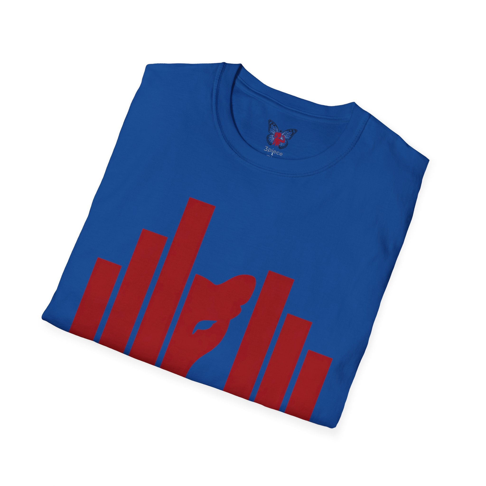 Panther Half-Face Tee — Fierce Panther Hiding Behind Gate