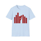 Panther Half-Face Tee — Fierce Panther Hiding Behind Gate