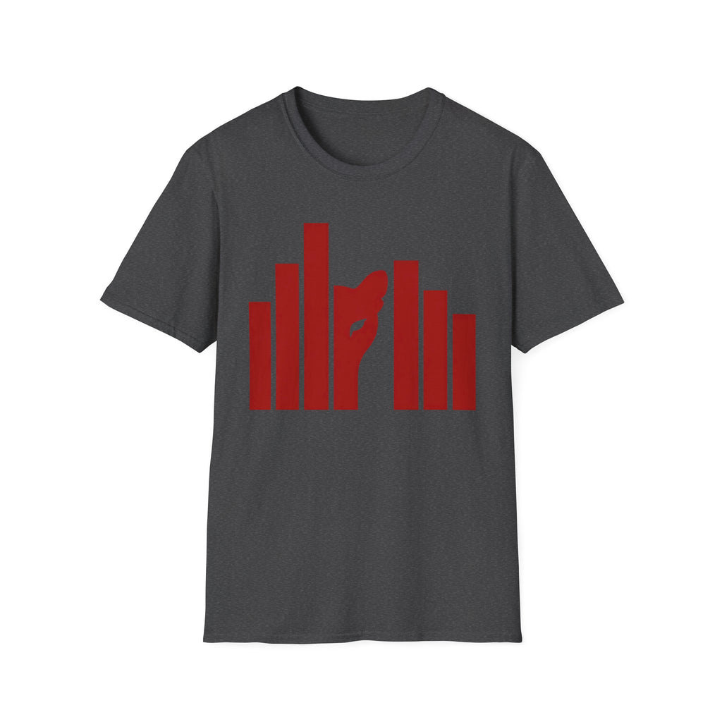 Panther Half-Face Tee — Fierce Panther Hiding Behind Gate