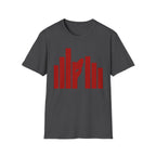 Panther Half-Face Tee — Fierce Panther Hiding Behind Gate