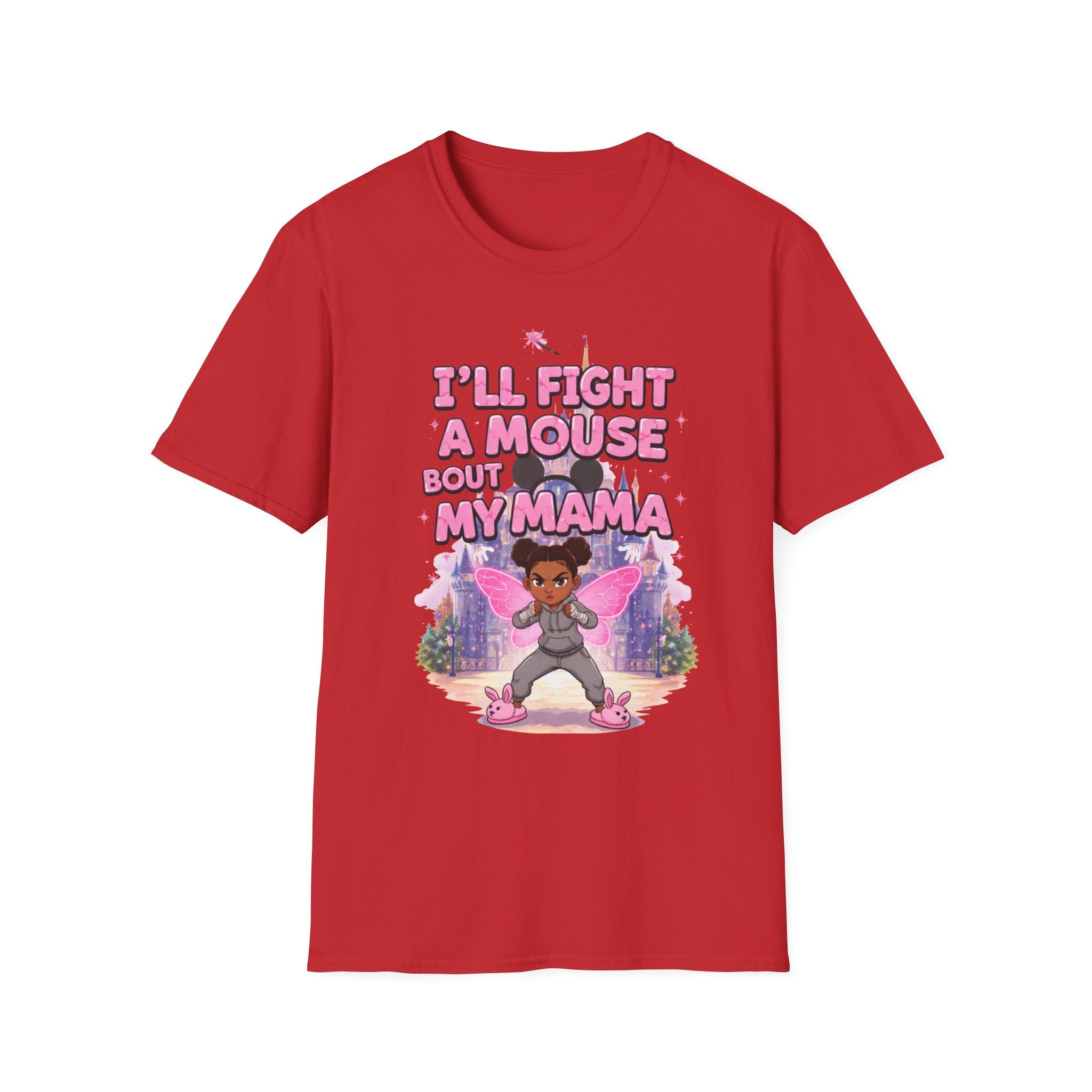 I'll Fight a Mouse 'Bout My Mama T-Shirt — Cute Protective Mom/Daughter Graphic Tee