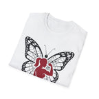 Butterfly Fitness Logo T-Shirt — "3piece" Silhouette Gym Tee