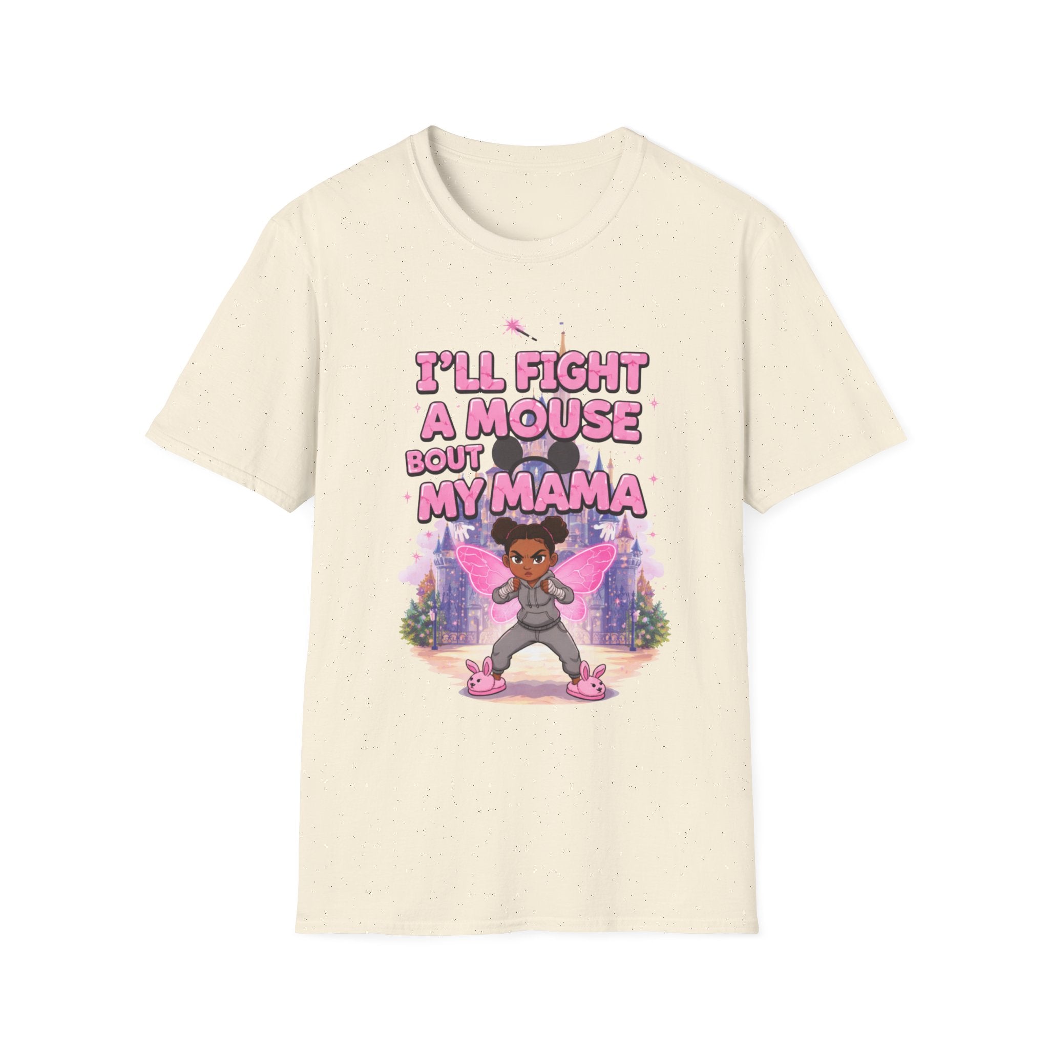 I'll Fight a Mouse 'Bout My Mama T-Shirt — Cute Protective Mom/Daughter Graphic Tee