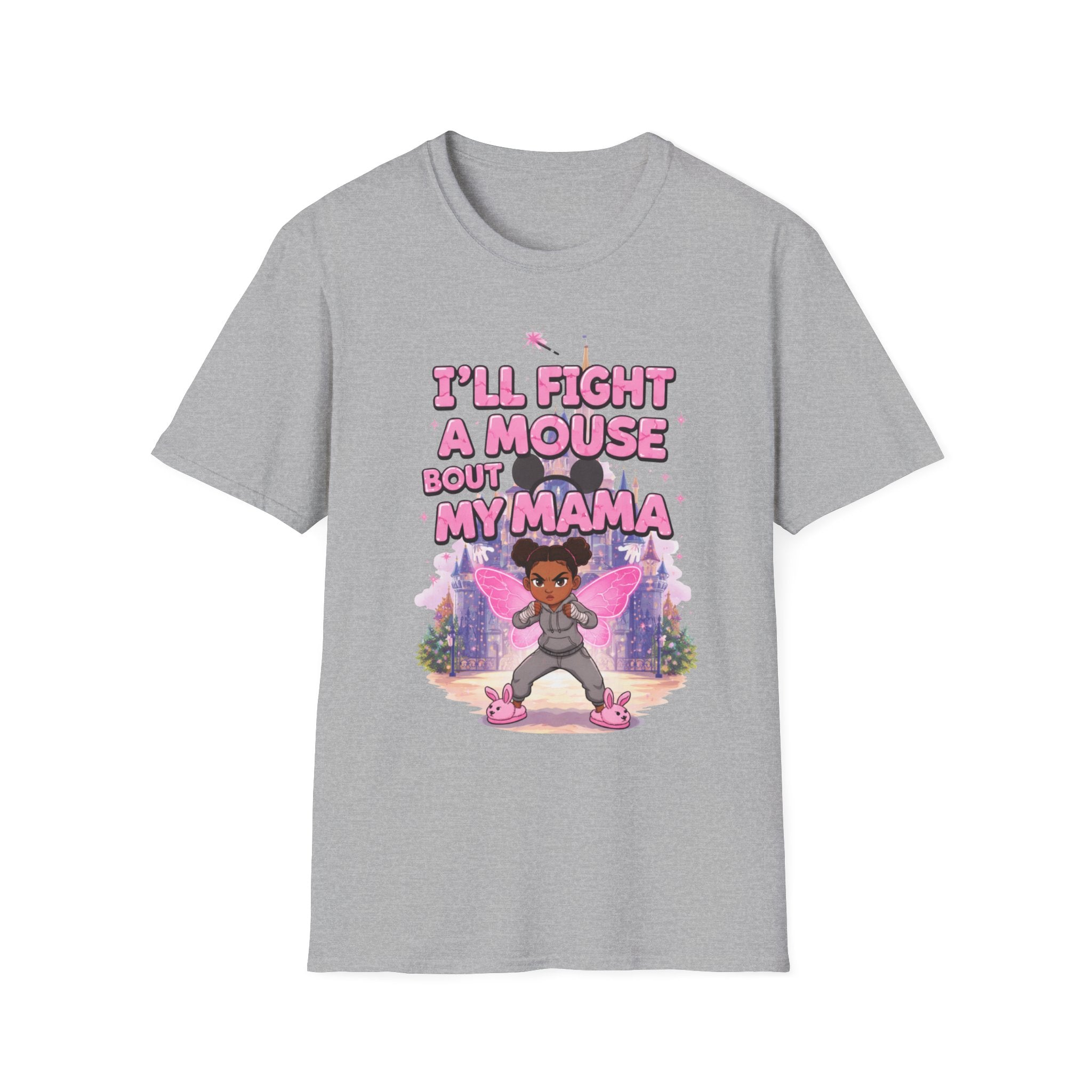 I'll Fight a Mouse 'Bout My Mama T-Shirt — Cute Protective Mom/Daughter Graphic Tee