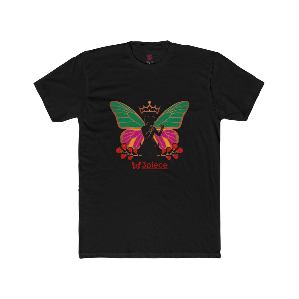 Butterfly Crown Tee — 'W3piece' Graphic Cotton T-Shirt