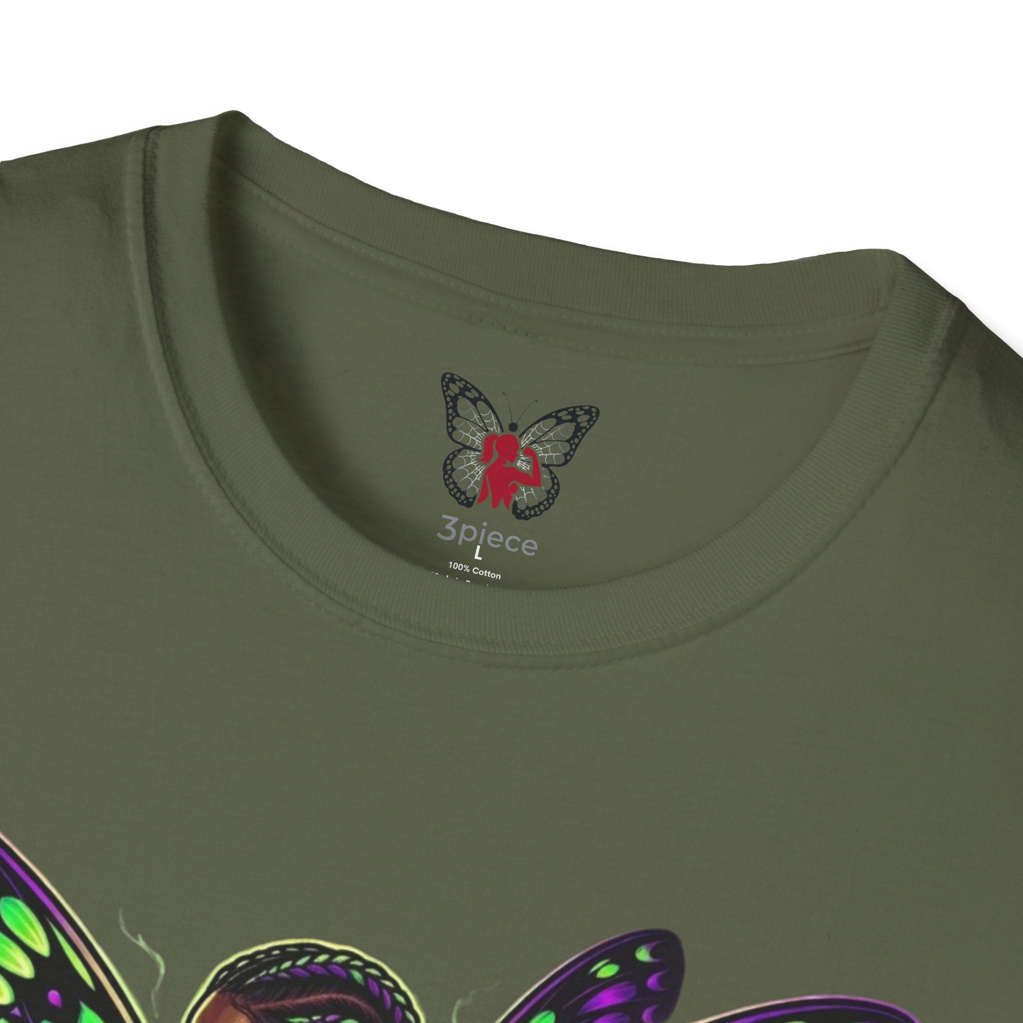 Butterfly Warrior T‑Shirt — '3piece' Gothic Fairy Graphic