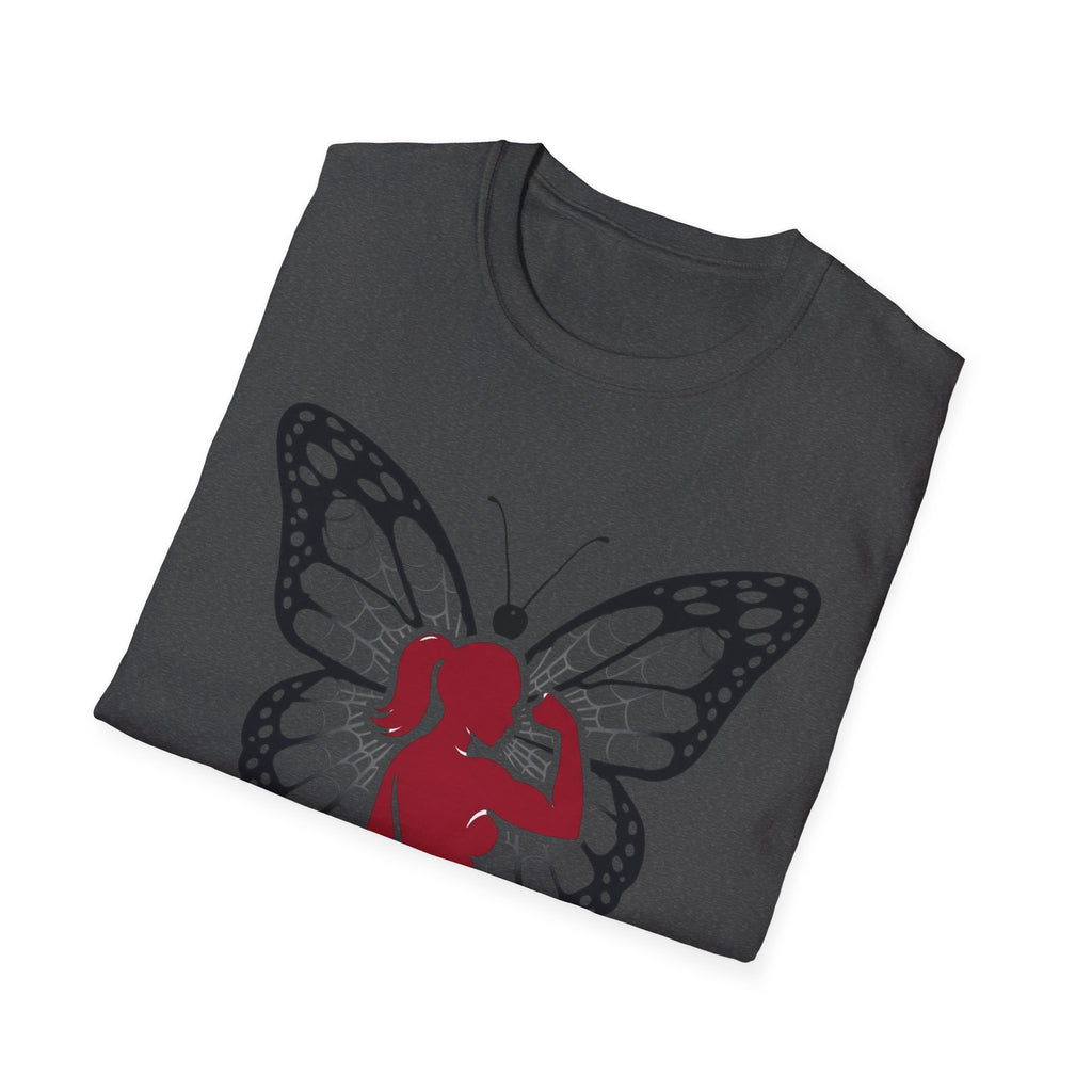 Butterfly Fitness Logo T-Shirt — "3piece" Silhouette Gym Tee