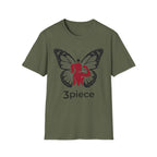Butterfly Fitness Logo T-Shirt — "3piece" Silhouette Gym Tee