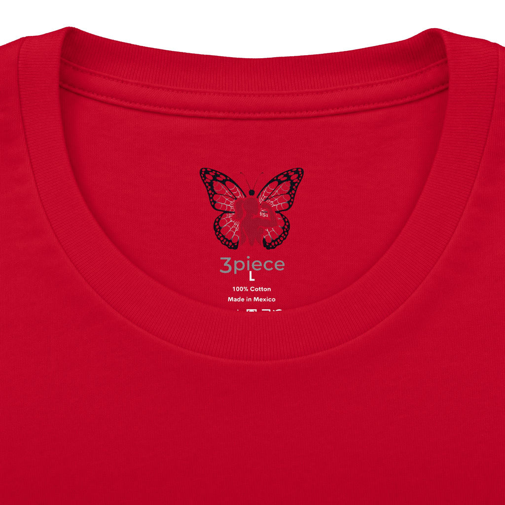 Butterfly Rebel Tee — "SYSTEM OVERRIDE // 3PIECE" Graphic Shirt